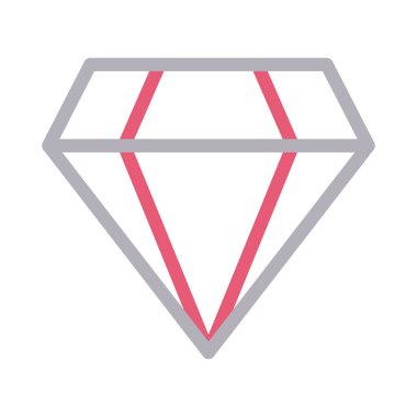 gem renk çizgisi vektör simgesi