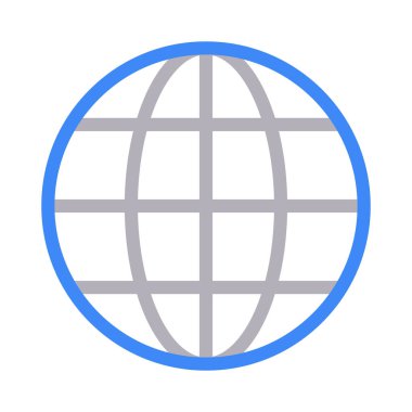 dünya renk çizgisi vektör simgesi