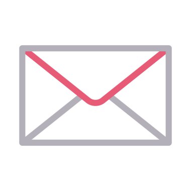 e-posta renk çizgisi vektör simgesi