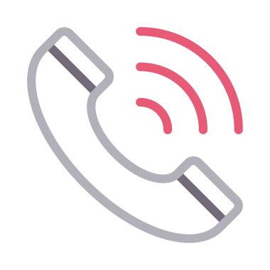 telefon renk çizgi vektör simge