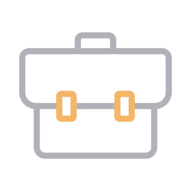 Evrak çantası Renk çizgi vektör simgesi