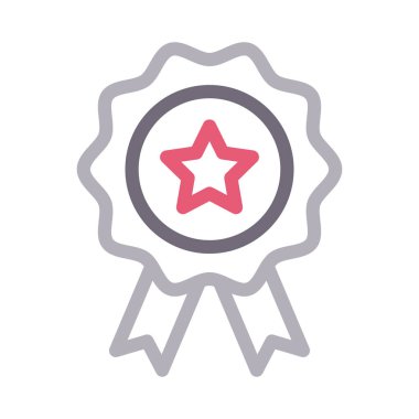 madalya renk çizgisi vektör simgesi