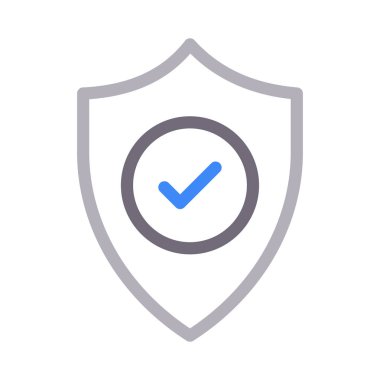 kalkan renk çizgisi vektör simgesi