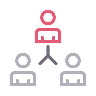 bağlantı renk çizgisi vektör simgesi