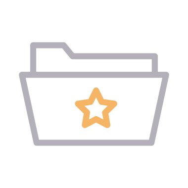 yıldızlı renk çizgisi vektör simgesi