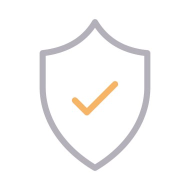 güvenli renk çizgisi vektör simgesi