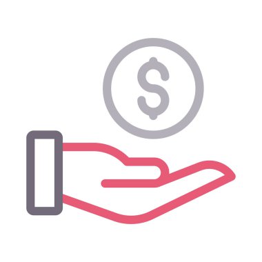 güvenli renk çizgisi vektör simgesi