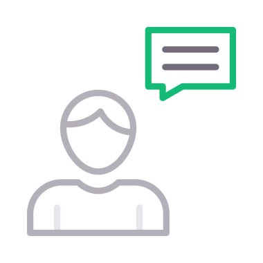 ileti renk çizgisi vektör simgesi