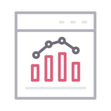 çevrimiçi renk çizgisi vektör simgesi