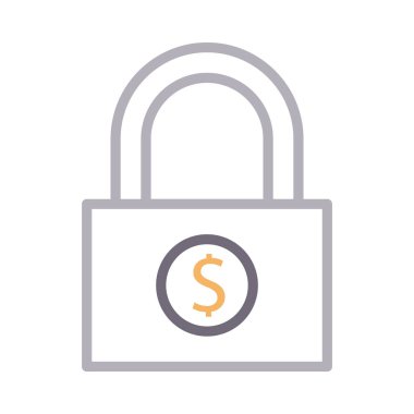 dolar renk çizgisi vektör simgesi