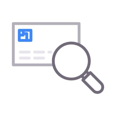 kredi renk çizgisi vektör simgesi