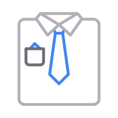 kravat renk çizgisi vektör simgesi