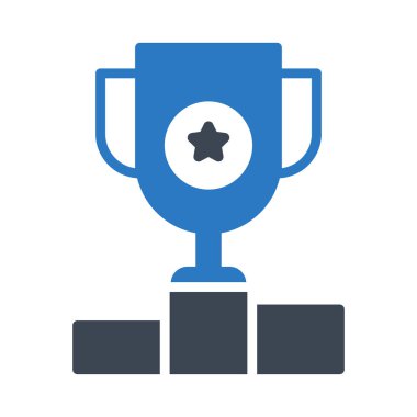 ödül glyph renk vektör simgesi