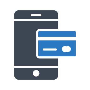 çevrimiçi glyph renk vektör simgesi