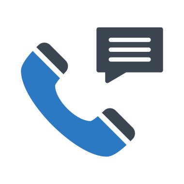 telefon glif renk vektör simge