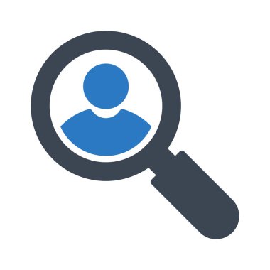 arama glyph renk vektör simgesi