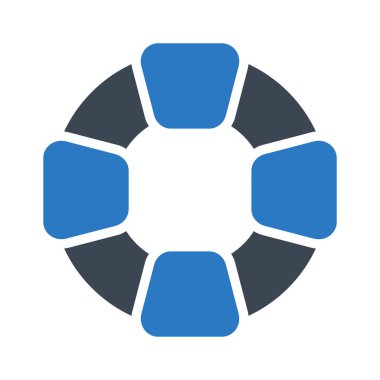 yaşam tüpü glyph renk vektör simgesi