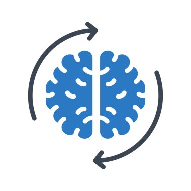 yaratıcı glyph renk vektör simgesi