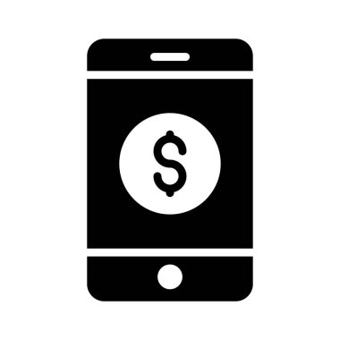 çevrimiçi glyph düz vektör simgesi