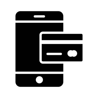 çevrimiçi glyph düz vektör simgesi