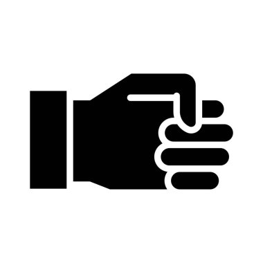 başarı glyph düz vektör simgesi