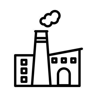 endüstri ince çizgi vektör simgesi