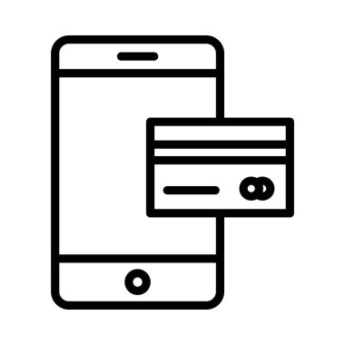 Online ince çizgi vektör simgesi