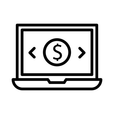 ince çizgi vektör simge ödeme