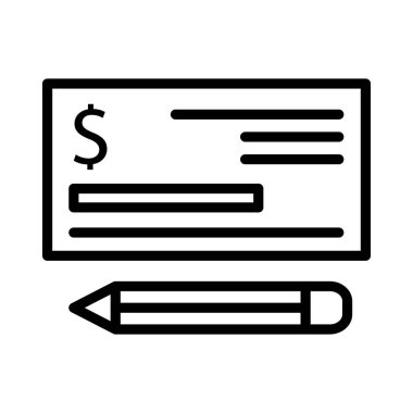 ince çizgi vektör simge ödeme