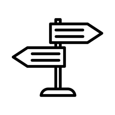 Post ince çizgi vektör simgesi