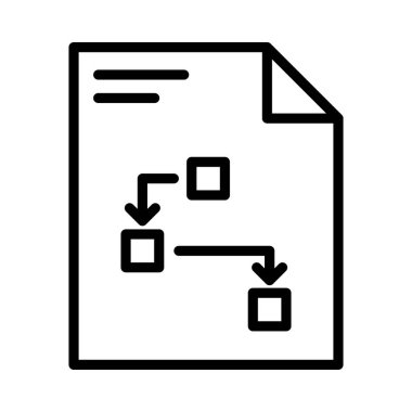 dosya ince çizgi vektör simgesi