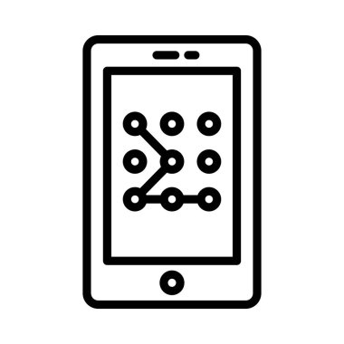 desen ince çizgi vektör simgesi