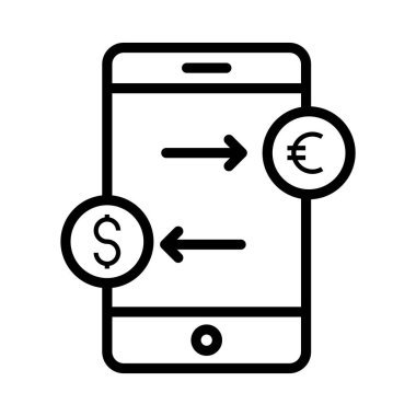 ince çizgi vektör simge değişimi