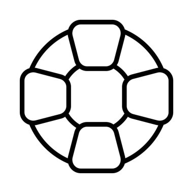 yaşam tüpü ince çizgi vektör simgesi