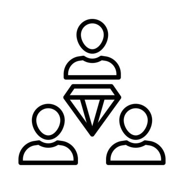 takım ince çizgi vektör simgesi