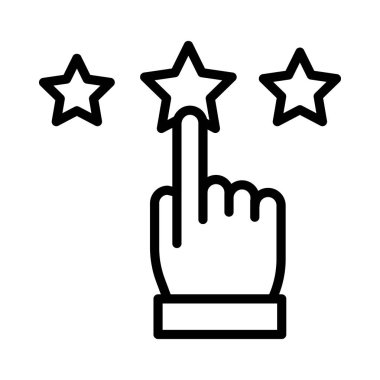 İnce çizgi vektör simge değerlendirme