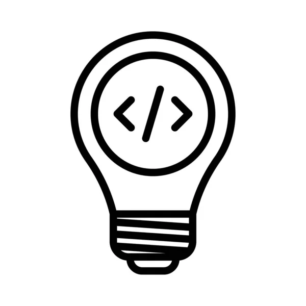 Idea Thin Vector Icon — стоковый вектор