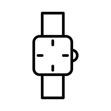 Saat ince çizgi vektör simgesi