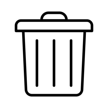 İnce çizgi vektör simge Sil