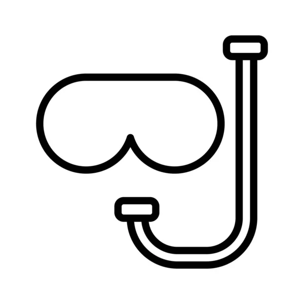 Masker Dunne Lijn Vector Pictogram — Stockvector