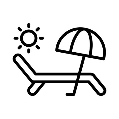 tezgah ince çizgi vektör simge