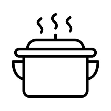 ince çizgi vektör simge pişirme