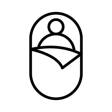 kamp ince çizgi vektör simge