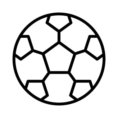 futbol ince hat vektör simge