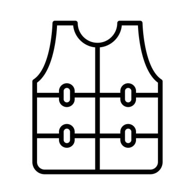 Güvenlik ince çizgi vektör simgesi