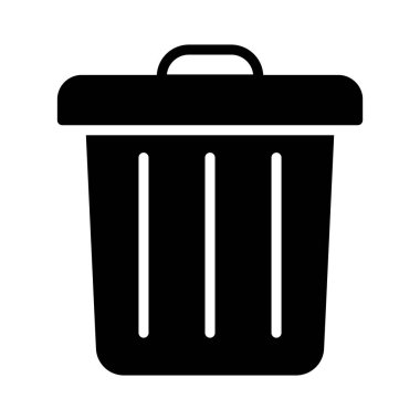 glif düz vektör simgesini Sil