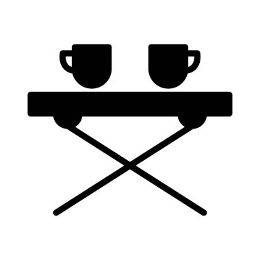 Düz simge vektör çay