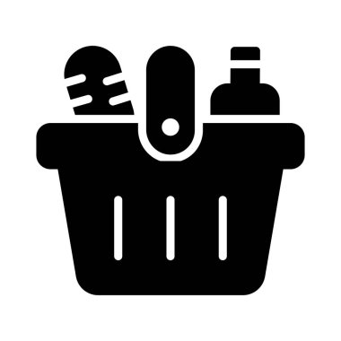 Bitkisel glif düz vektör simge