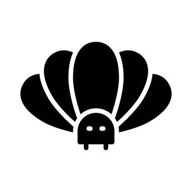 böcek glif simge vektör