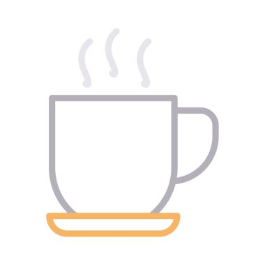 kahve rengi çizgi vektör simge